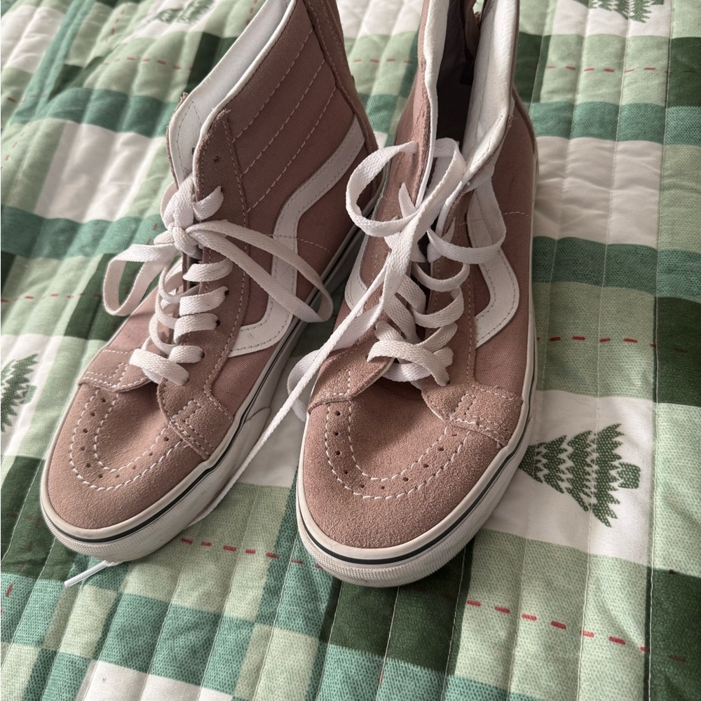 Vans Women's High-Top Sneakers - tan and White
